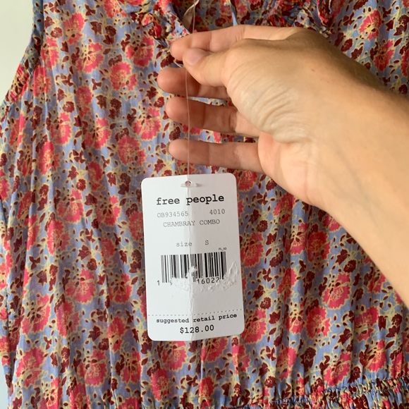 Free People I'm Your Favorite Mini Dress in Blue - Picture 12 of 15